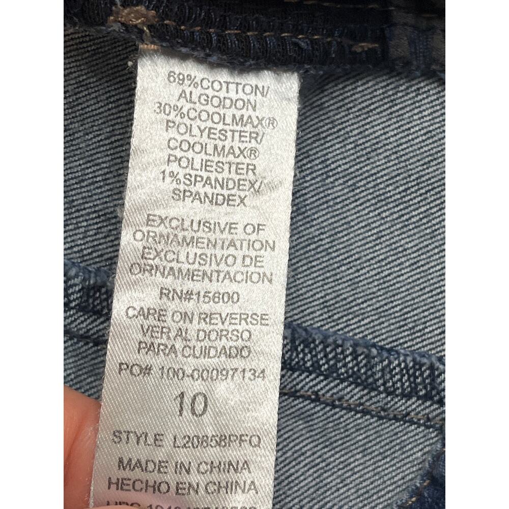 Wit & Wisdom Ab-Solution Crop Slim Straight Leg Jeans (Style L20858PFQ), size 10 - Picture 4 of 11